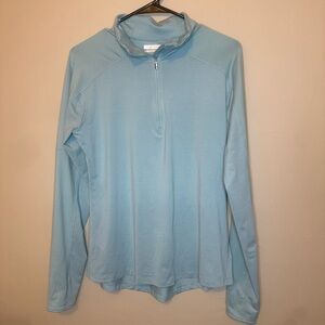 Columbia Sky Blue Quarter-Zip Pullover